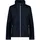 Damenjacke mit abnehmbarem Fleece Jacket Zip Hood Detachble Inner Jacket Damen Doppeljacke schwarz D48