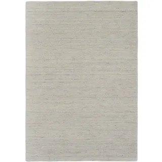 Linea Natura Wollteppich, Hellgrau, Textil, Uni, rechteckig, 250x350 cm, für Fußbodenheizung geeignet, Teppiche & Böden, Teppiche, Naturteppiche