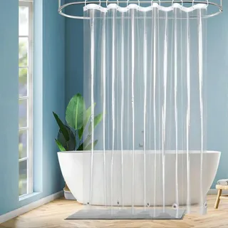luxuskollektion Duschvorhang 180 x 200 cm beige/transparent