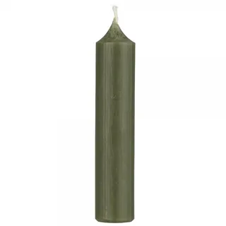 IB Laursen - Stabkerze, Kerze - Rustikal - Paraffin, Palmöl - Farbe: waldgrün - (ØxH) 2,2 x 11 cm - 1 Stück