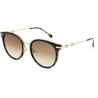 Gucci Damen GG1015SK-003 56 Sunglass Woman Injection Sonnenbrille, Havana-Goldbraun - 56 (L)