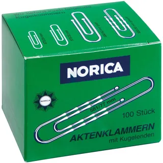 Alco Aktenklammern NORICA silber 100 Stück