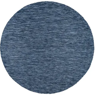 KADIMA DESIGN Teppich Dunkelblau Ø 80 cm