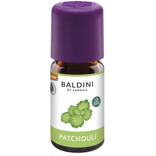 Baldini Patchouli Öl Bio - 100% naturreines ätherisches Bio Patchouli-Öl - Reines Duftöl als Raumduft & für Kosmetik - 5 ml