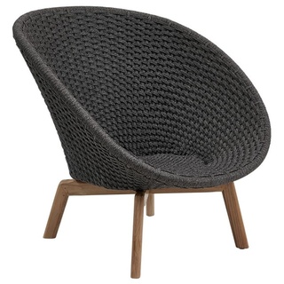 Cane-Line Loungesessel Peacock soft-rope - RODGT - Dark grey