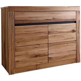 Massivmoebel24 Sideboard 108 x 80 x 43 cm Beige / Braun