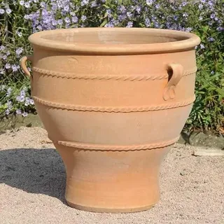 Palatina Werkstatt 100% handgefertigter frostfester Terracotta Pflanzkübel Rosa 2" 60cm