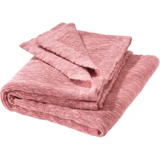 Disana LEINEN-Decke Sommer-Decke | Bio-Baumwolle kühlendes Bio-Leinen | Frühjahr Sommer | Baby Kleinkind Kind | Made in Germany | GOTS IVN Zertifiziert | Softpink Gr. 80 x 100 cm