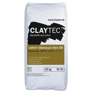 CLAYTEC Lehm-Oberputz fein 06 25 kg