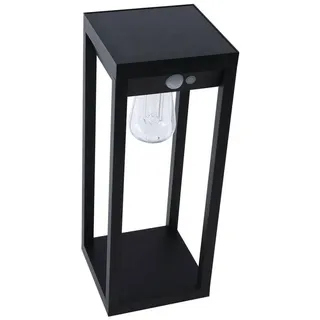 Lindby Außen-Stehlampe Enea, LED, Metall, Schwarz Farbwechsel RGB + weiß IP44mit Bewegungsmelder, 1 x 6 W LED, Farbwechsel RGB + weiß schwarz