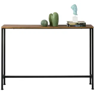 SoBuy FSB19-XL-N Konsolentisch 120x80x20 braun schwarz
