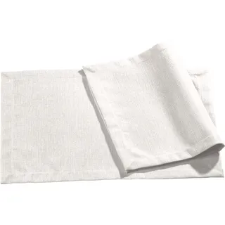 Erwin Müller Tischset, Platzset, Untersetzer Uni, Krefeld Creme Größe 35x50 cm - fleckabweisend, schmutzunempfindlich und leicht zu reinigen, Leinen-Optik (weitere Farben)