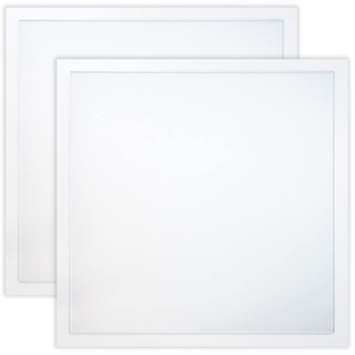 Backlight LED Panel 40W Farbwahl 4000lm 60x60cm weiß UGR<19 nicht dimmbar, flackerfrei, 2 Stück