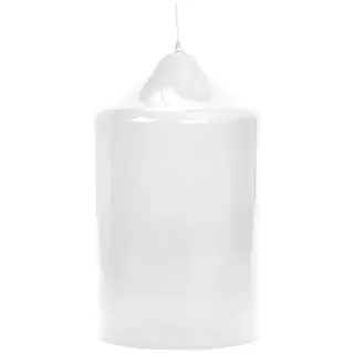 Fink Stumpenkerze FINK Stabkerze Altar - weiß - H. 10cm x D. 8cm (1 Stück) weiß
