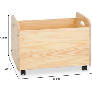Idimex Spielzeugkiste Benjamin 0 x 0 cm Holz beige/weiß