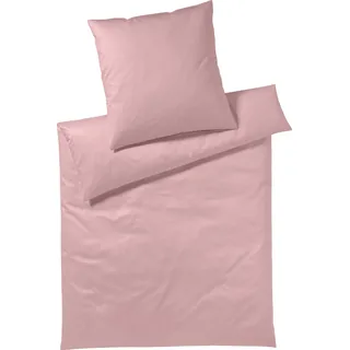 YES FOR BED Pure & Simple Uni Baumwolle Rosa 200 x 200 cm + 2 x 80 x 80 cm