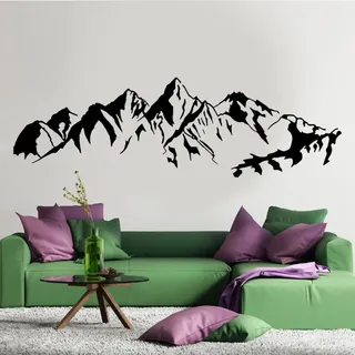 YYZOVBNN Blumenlandschaft Berge Kunlun Berge Wandaufkleber Kinderzimmer Wohnzimmer Schlafzimmer Wandaufkleber Innentapete Moderne Wandkunst Aufkleber Heimdekoration,184x56cm