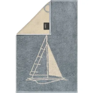 CAWÖ Postcard Towels Gästehandtuch 30 x 50 cm blau