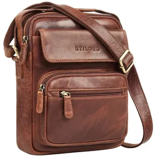 STILORD Schultertasche "Amir" Umhängetasche Leder Kleine Ledertasche Herren Männerhandtasche