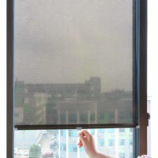 Sonakia Sonnenschutz Rollos Mit Saugnäpfen, Sonnenschutz Verdunkelungsrollos Für Fenster, Sichtschutz Fensterrollos, Temporäre Jalousien, Ohne Bohren,68x125cm/27 * 49in