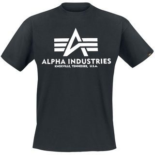 Alpha Industries T-Shirt - Basic T - M bis XXL - für Männer - Größe M - schwarz - M