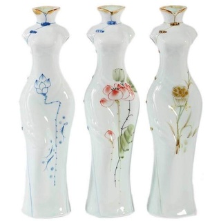3 chinesische Vasen Qipao