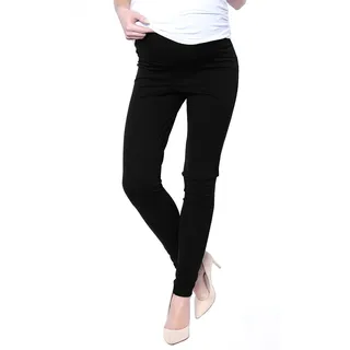 Mija - Elegante Damen Slim Umstandshose mit Bauchband 1046 - S