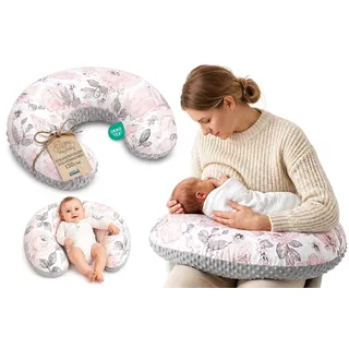 Totsy Baby Stillkissen 130 cm Mond Grau