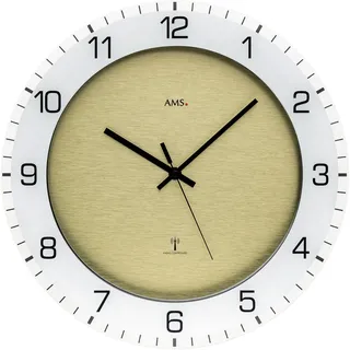 AMS Funkwanduhr 0,0 beige/bunt