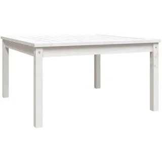 vidaXL Gartentisch 82,5 x 82,5 x 45 cm Weiß
