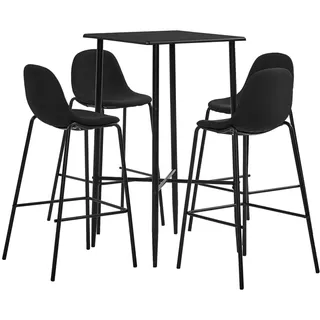 vidaXL 5-tlg. Bar-Set 5 x 5 x 5 cm Schwarz