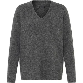 Oxmo V-Ausschnitt-Pullover Grau S