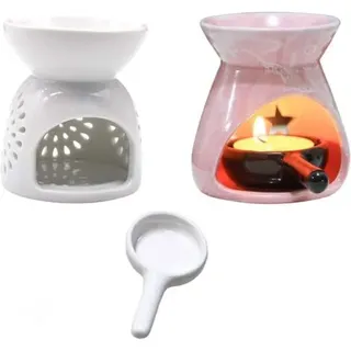Keramischer Kerzenhalter Mit Löffel, Duftölbrenner, Weißer, Geschnitzter Kerzenwärmer, Aromatherapie-diffusor, Ideal Als Geburtstags-, Valentinstags- Oder Hochzeitsgeschenk, Zur Dekoration Des Zuhause