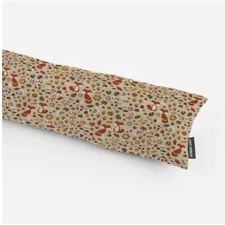 SCHÖNER LEBEN. Zugluftstopper Zugluftstopper Herbst Füchse natur bunt div. Größen, allergikergeeignet,made in Germany,handmade,pflegeleicht beige|bunt 15 cm x 120 cm x 15 cm