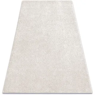 Teppich Teppichboden San Miguel Creme 031 Eben, Glatt, Einfarbig Beige 300x300 Cm