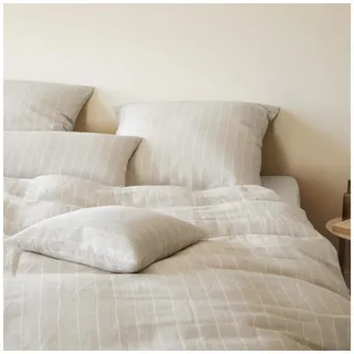 ELEGANTE Humble Gestreift Beige 135 x 200 cm + 40 x 80 cm