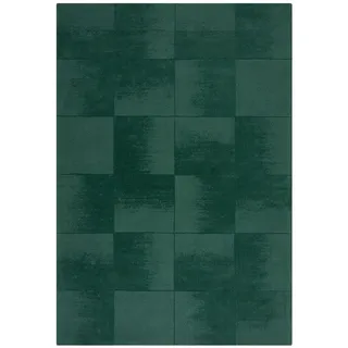 KADIMA DESIGN Wollteppich, `Sid`, Komfortabler and Robuster, für beheizte Böden, handgeschnitzter. Farbe: Grün, 200x290 cm, | Kadima Design