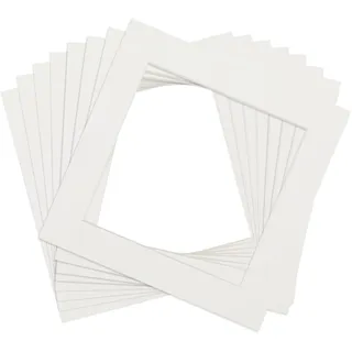 Anhow 8er Passepartout, Passepartout Karton 20x20 cm Innen für Bilder, Fotos, Kunstdrucken - Beige/ 1,5 mm