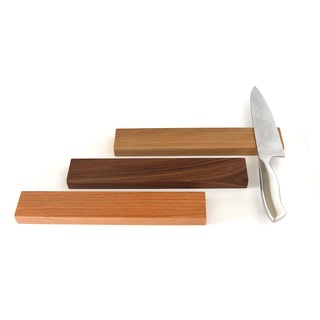 Messerleiste magnetisch, selbstklebender Messerhalter aus Holz, für 5 oder 10 Messer, Magnet für Küchenmesser ohne Bohren