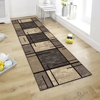 WTHYGB Teppich Läufer Flur Teppichläufer Küchenläufer Küche Teppiche rutschfest Waschbar Bettvorleger für Flur Waschküche, 60x120cm Beige