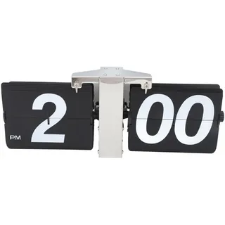 Schaukeluhr Aus Pvc Und Edelstahl, Batteriebetrieben, Retro-stil, Mechanisch, Digital, Automatische Tischuhr Für Wohnzimmer, Schlafzimmer, Büro, Schwarz
