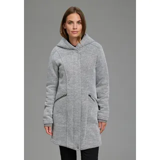 POLARINO Strickmantel hell grau melange 36
