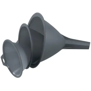 Fackelmann Trichter-Set 3-teilig Ø 8, 9, 11 cm grau Kunststoff