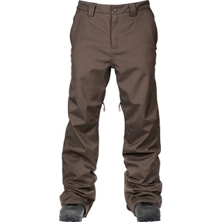 L1 Premium Goods Herren Slim Chino Pant '21 Hose Wasserabweisend Atmungsaktiv Snowboardhose Men, Espresso, XS