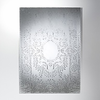 Casa Padrino Art Deco Vintage Wandspiegel Antik Stil Silber 101 x 142 cm - versilbertes Glas - Kunstspiegel