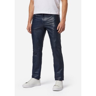 RICANO Lederhose Trant Pant Hochwertiges Lamm-Nappa Leder; 5-Pocket Jeans-Optik blau 29