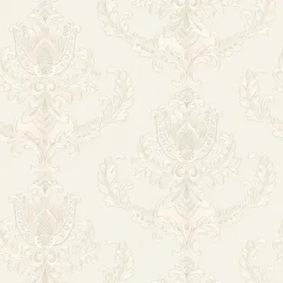 Bricoflor Französische Tapete in Silber Weiß Ornament Vliestapete Hell Ideal für Schlafzimmer und Esszimmer Elegante Vlies Barocktapete Nostalgisch