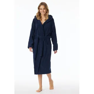 SCHIESSER Bademantel Essentials Blau L