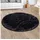 Hochflor Teppich Wohnzimmer Fellteppich Kunstfell Flauschig Rutschfest Schwarz 120