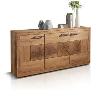 Möbel-Eins WINSTON I Sideboard, Material Massivholz, Wildeiche geölt